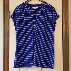 Liz Claiborne Henley Tee